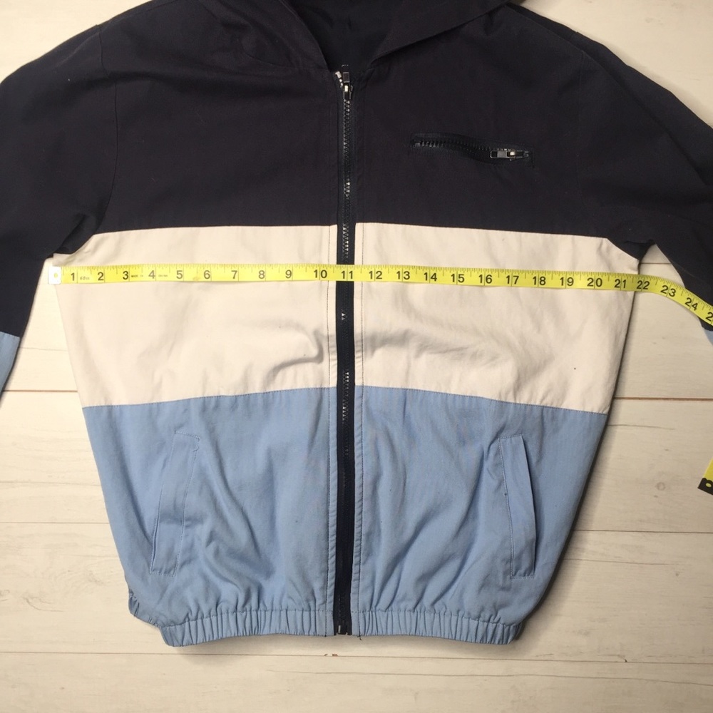 Brandy Melville Krissy Jacket Blue Colorblock - Picture 5 of 7